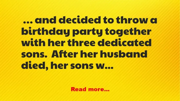 Joke: Hilarious – An Old Lady Has A Birthday Party –