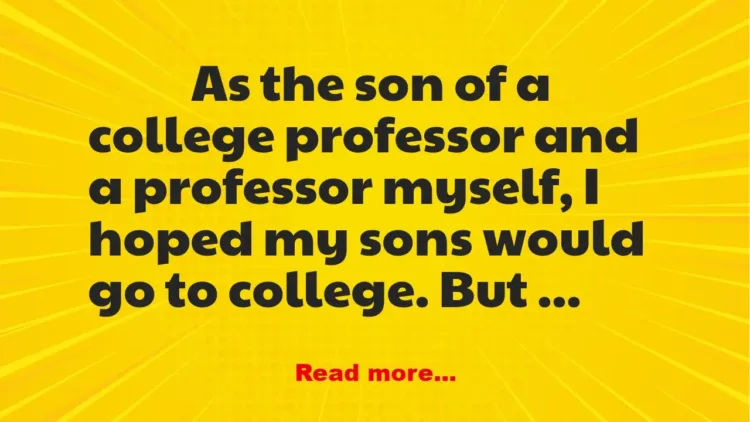 Joke: College Enrollment