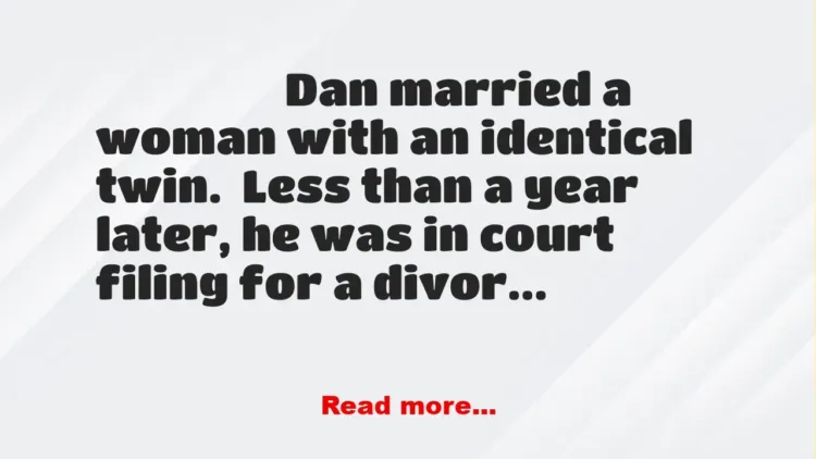 Joke: Divorce Suit