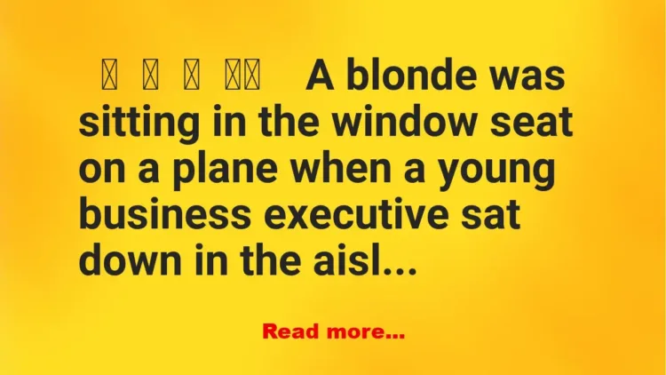 Joke: What a Blonde