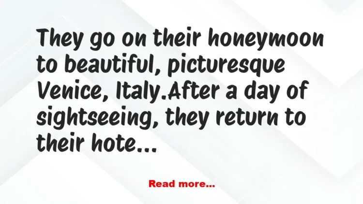 Joke: Dirty Joke – A young woman and an old man get married -…