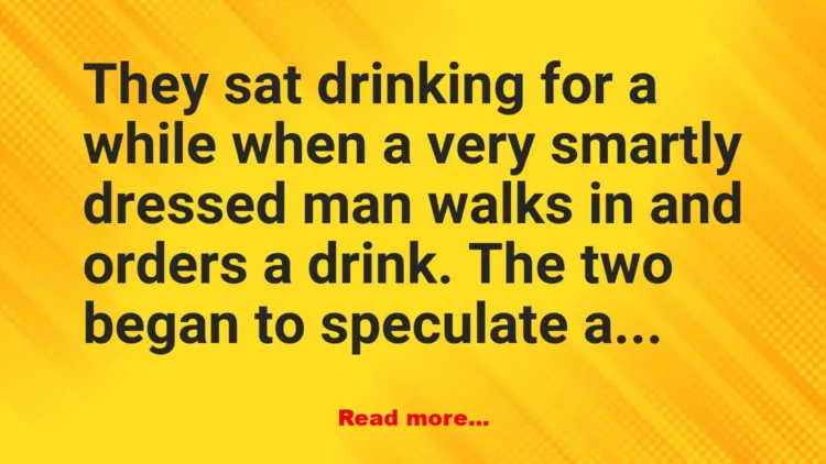 Joke: Two builders go into the pub after a hard day’s work –