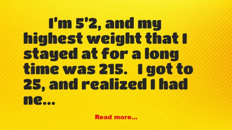 Joke: What if I become fat again?
