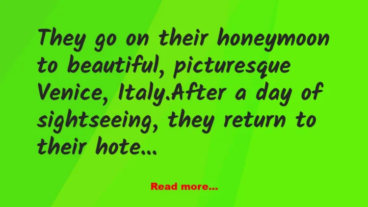 Joke: A 90 year-old man marries a beautiful 25 year-old woman… –