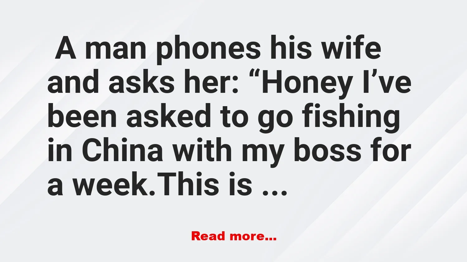 Joke: A Wife With 7th Sense.. –