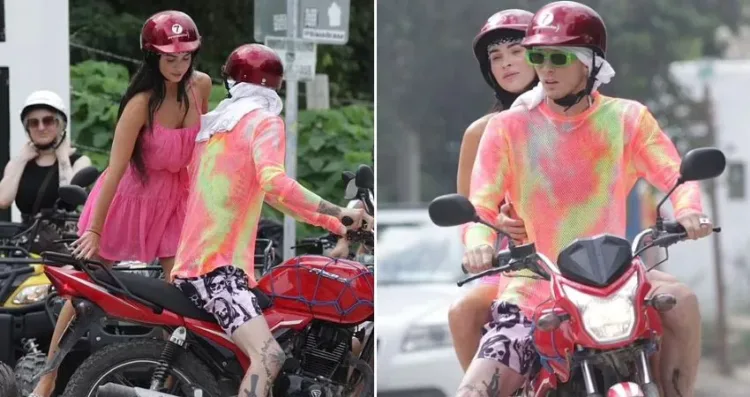 Megan Fox Embraces the Biker Chic Aesthetic while Vacationing in Mexico with Machine Gun Kelly