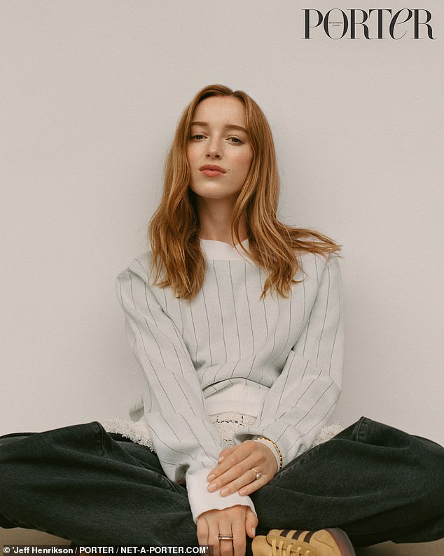 Phoebe Dynevor looks stunning in a photoshoot for the article, as she talks about her currents projects and life