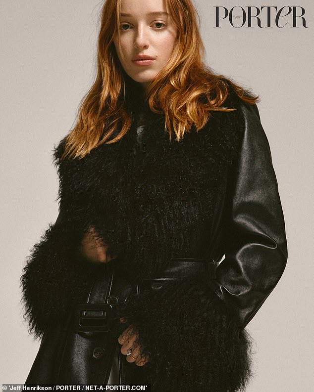 Phoebe Dynevor expressing her fondness for 90s music and fashion during her interview with PORTER