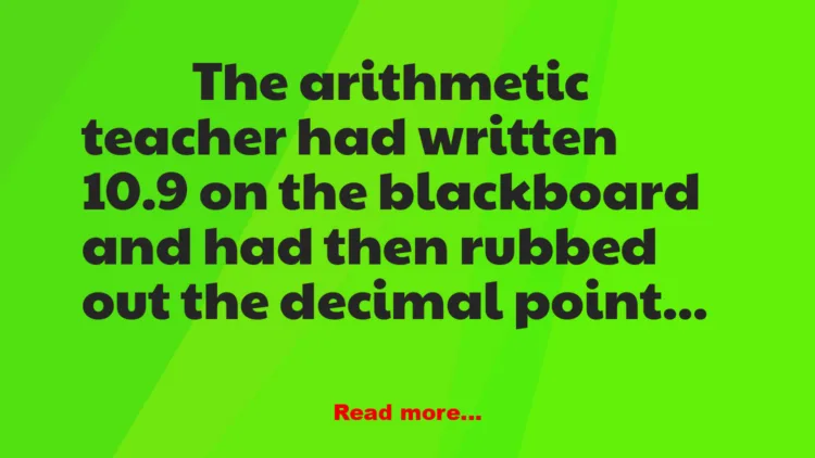 Joke: Johnny's Math Lesson