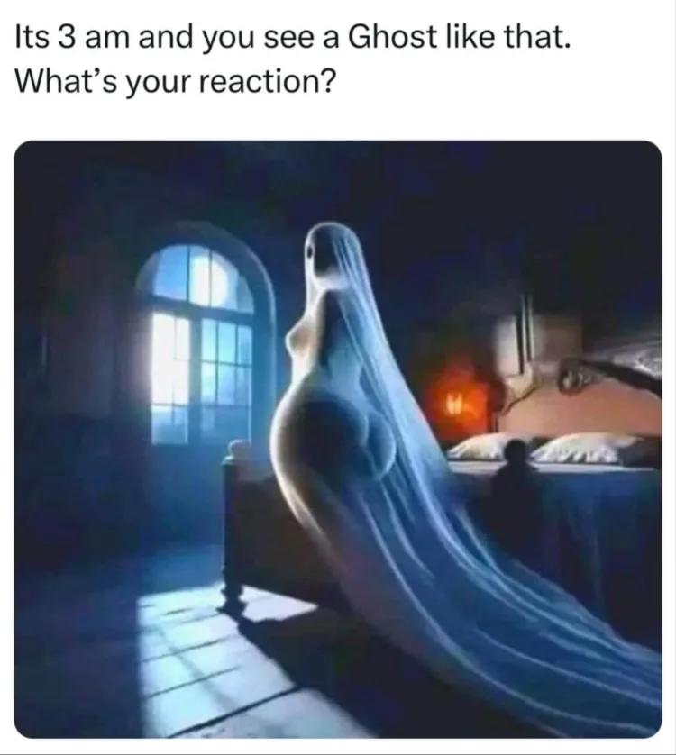 Ghosts can’t get pregnant. Just saying…