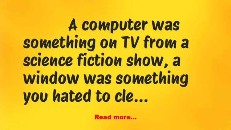 Joke: Back Then