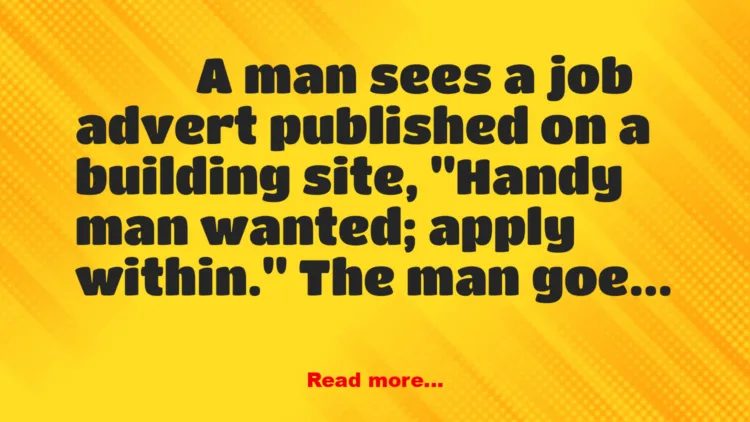 Joke: Handy Man Application