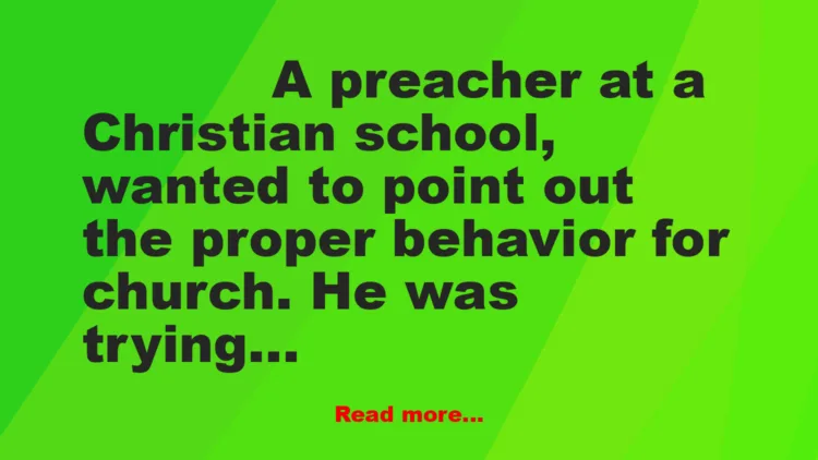 Joke: Proper Rules for Behavior