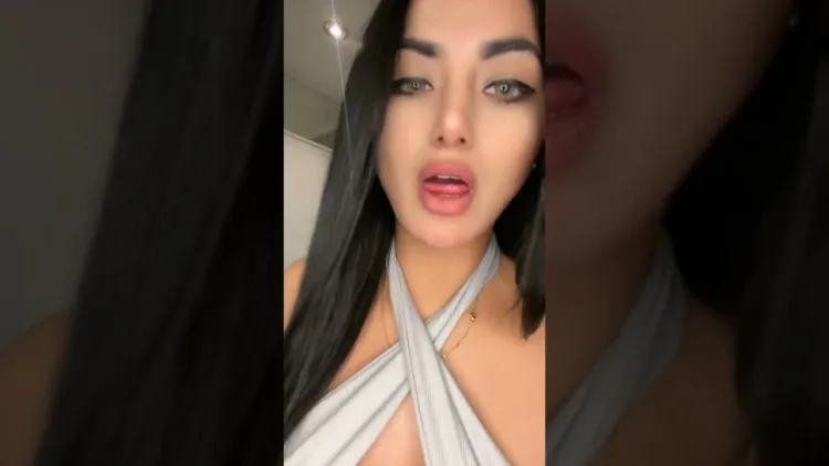 Tiktok Thot in slingshot dress – video