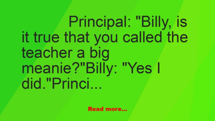 Joke: For the Next Time Joke: For the Next Time