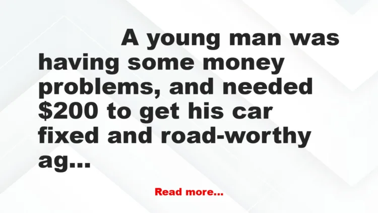 Joke: Money Problems Joke: Money Problems