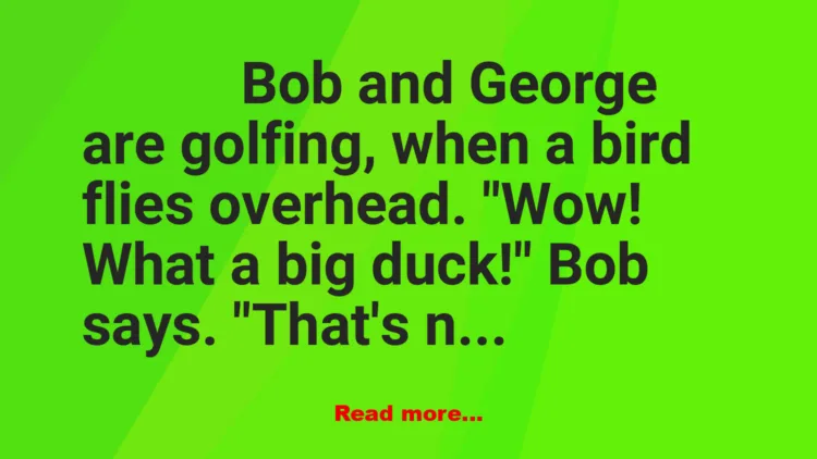 Joke: Duck, Duck, Goose Joke: Duck, Duck, Goose