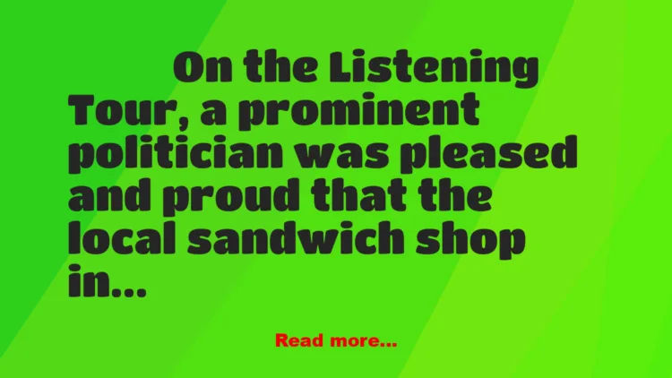 Joke: Politician's Sandwich