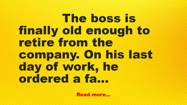 Joke: Retirement Party