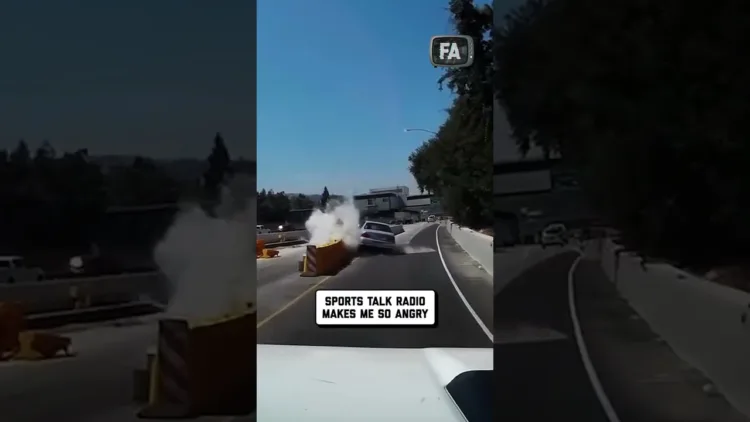 Bad Driver Tries To Pass Truck And Crashes – video