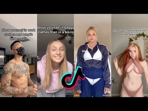SHOW YOURSELF IN BAGGY CLOTHES AND THEN IN A BIKINI – TIKTOK COMPILATION – video