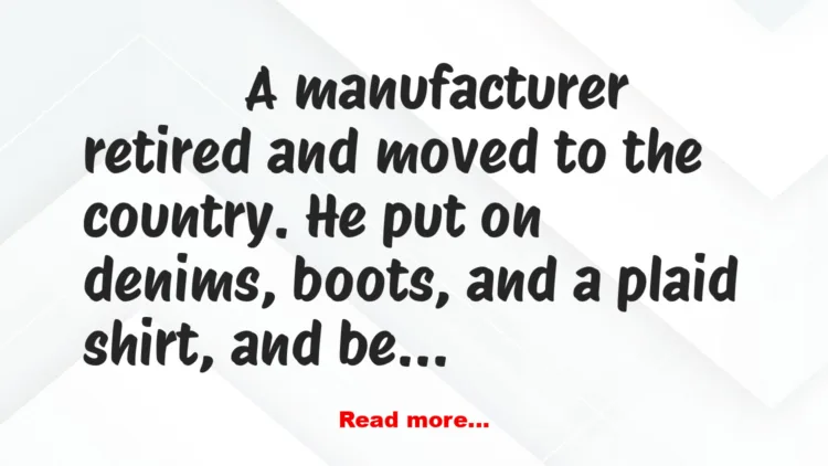 Joke: A Country Gentleman