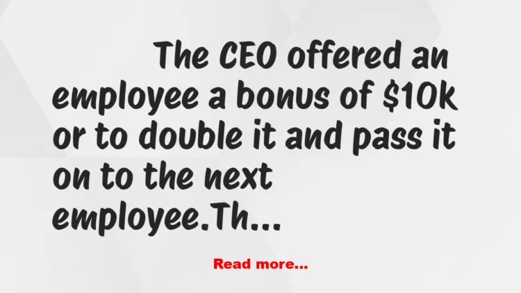 Joke: Double or Nothing