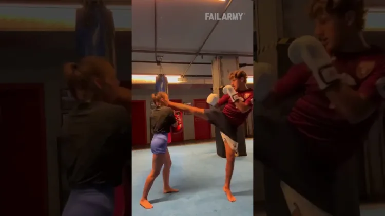 Guy Accidentally Kicks Girlfriend In The Face - video Guy Accidentally Kicks Girlfriend In The Face – video