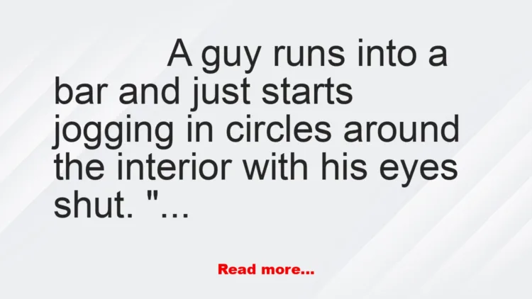 Joke: He's Sleep Running