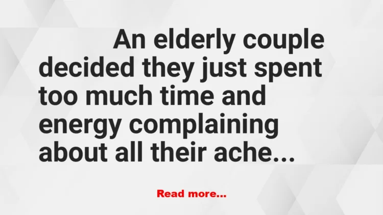 Joke: No More Complaining Joke: No More Complaining