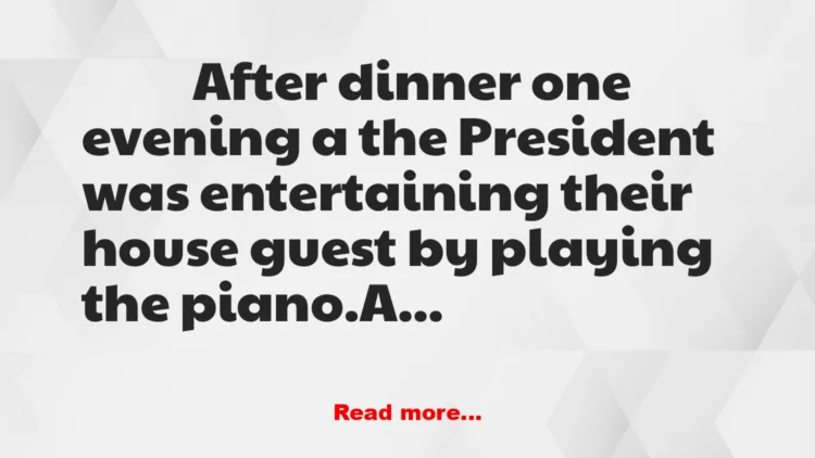 Joke: Entertaining Guests Joke: Entertaining Guests