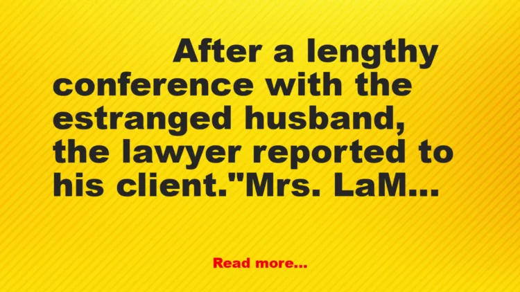 Joke: Fair Settlement