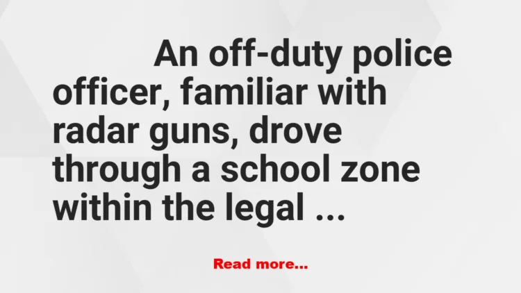 Joke: School Zone