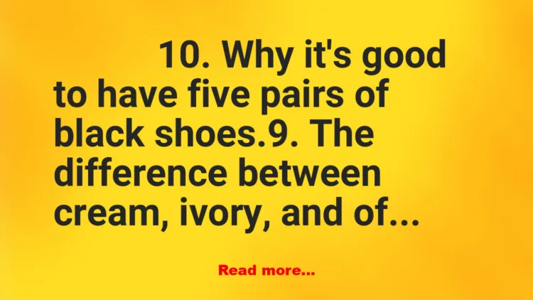 Joke: Top Ten Things Only Women Understand Joke: Top Ten Things Only Women Understand