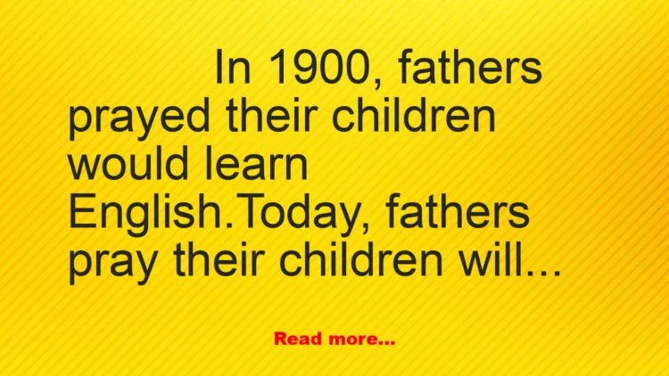 Joke: Fathers Back Then