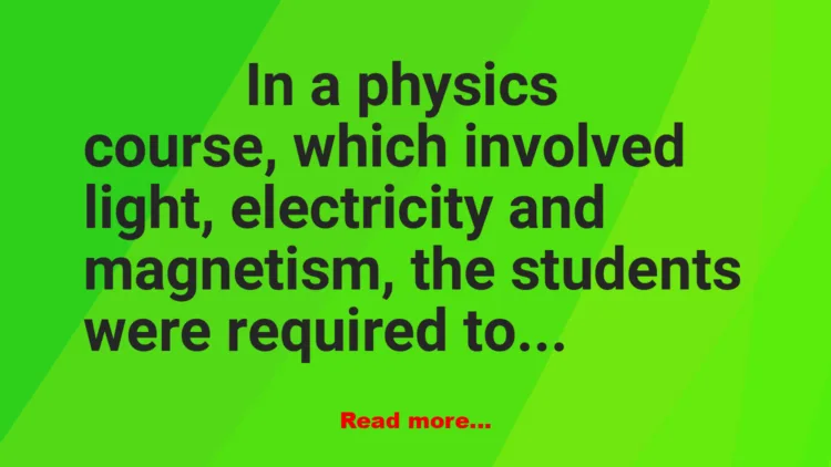 Joke: Let There Be Light