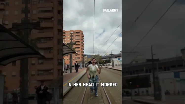 She thought she was gonna catch up – video
