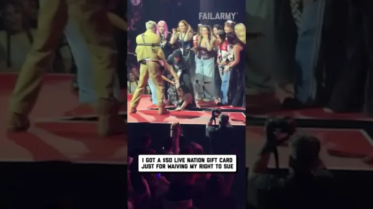 Woman Falls Off Stage At MGK Concert – video