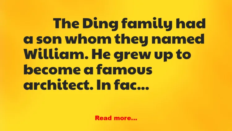 Joke: A Famous Architect