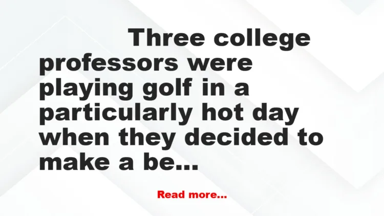 Joke: Golfing Professors