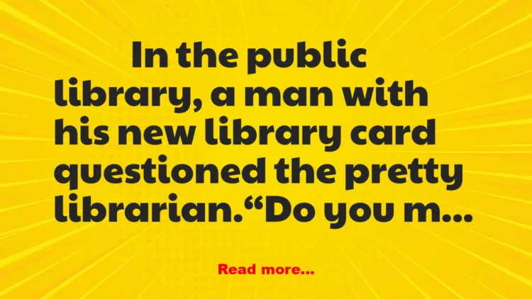 Joke: In the Library