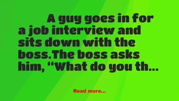 Joke: Job Interview