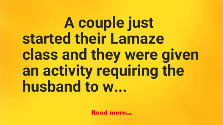 Joke: Lamaze Class