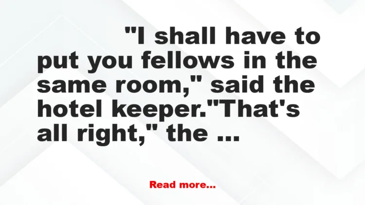 Joke: Light As A Featherbed