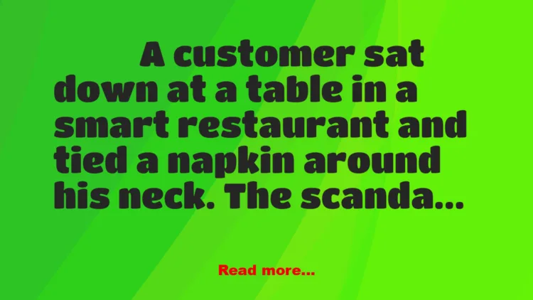 Joke: Restaurant Etiquette