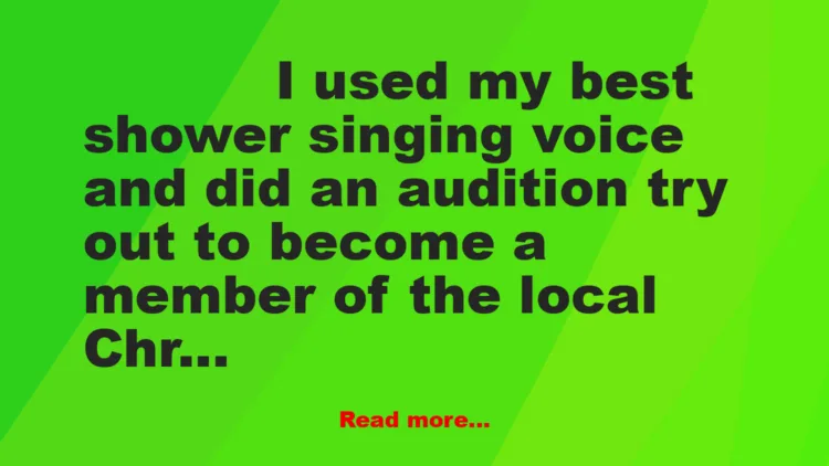 Joke: Christmas Choir